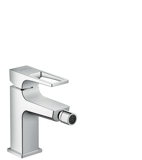 Hansgrohe-HG-Bidetmischer-Metropol-Buegelgriff-mit-Push-Open-Ablaufgarnitur-chrom-74520000 gallery number 1